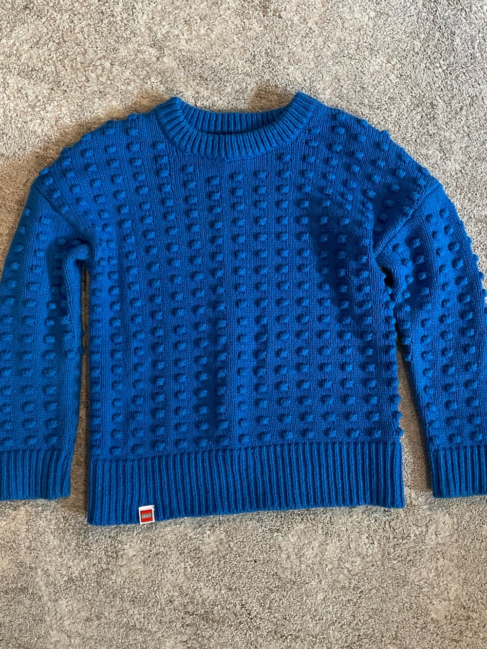 Lego x Target Royal Blue Textured Crewneck Sweater